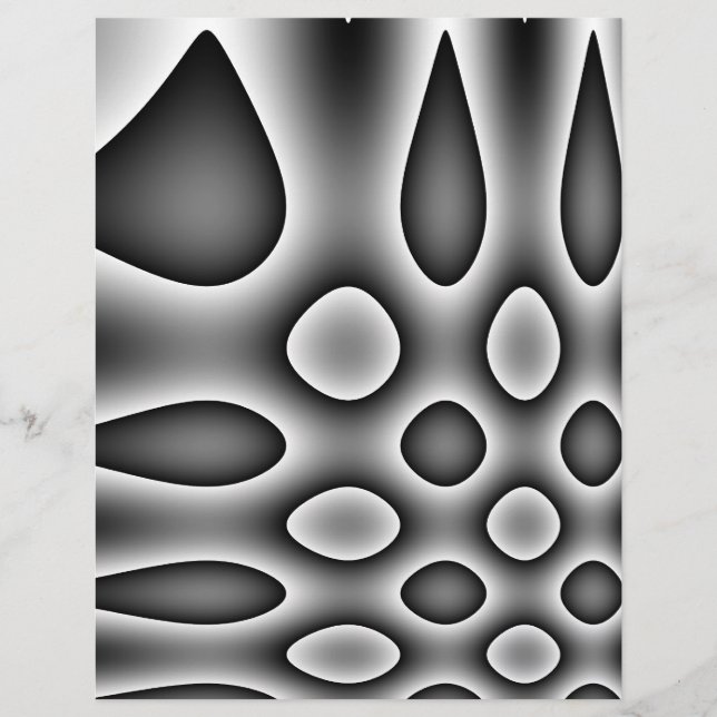 Flyer Papel Origami, Pontos de Abstrato de Cinza e Colír (Frente)