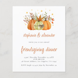 Flyer PAPEL Pumpkins Janta de Ação de Graças