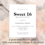 Flyer PAPEL Simples Qualquer Cor Docente 16 Aniversário<br><div class="desc">Texto Simples Do PAPEL Qualquer Convite De 16 Aniversário Com Cor Doce. Um PAPEL de preço totalmente personalizável,  não uma placa,  alternativo de 4, 5 x 5, 6 polegadas fornecido SEM envelopes (A6 é o tamanho mais próximo do ajustado).</div>