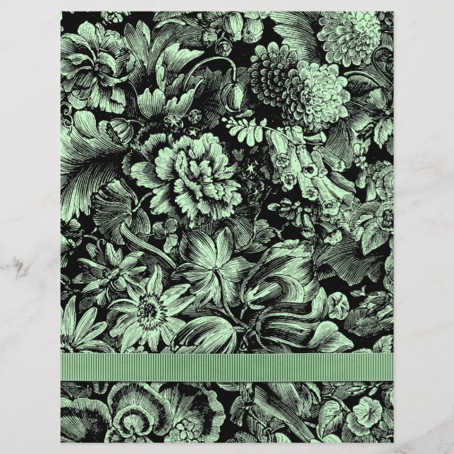 Flyer Papelaria Floral/Jardim [frente e verso] (Frente)