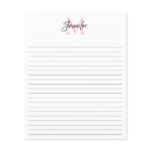 Papelaria Personalizada com Monograma 4,5" x 5,6"