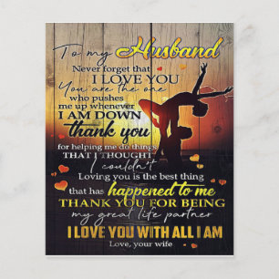 Flyer Para Minha Letra Marido, Bonito Cita Presente