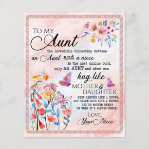 Flyer Para Minha Tia Presente, Borboleta Presente Da sob