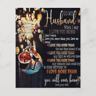 Flyer Para o meu marido Decor, Letra de amor