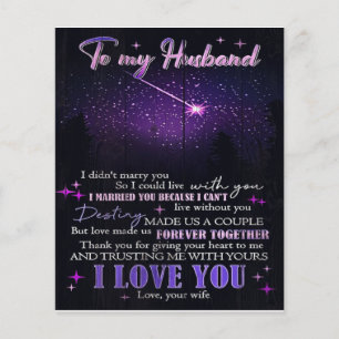 Flyer Para o meu marido Decor, Letra de amor