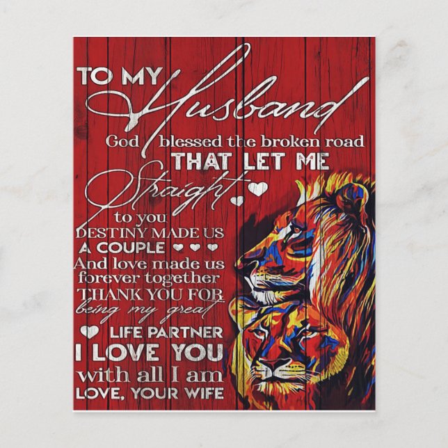 Flyer Para o meu marido presente, melhor presente de fér (Frente)