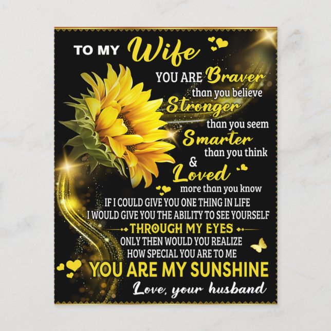 Flyer Para o meu presente de aniversário de esposa de gi (Frente)