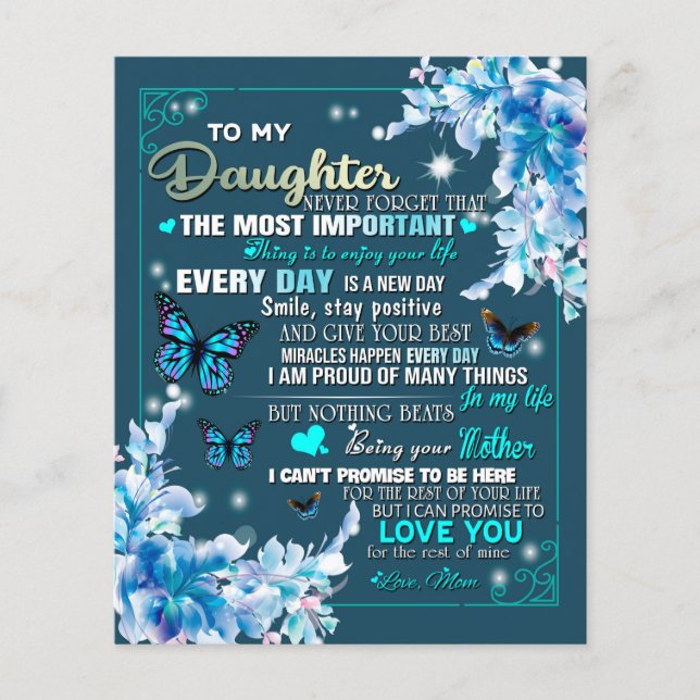 Flyer Para o Presente da Minha Mãe,Filha E Mãe,Amantes d (Frente)