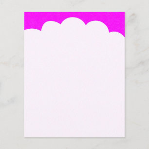 Flyer Partes superiores de nuvem - magenta