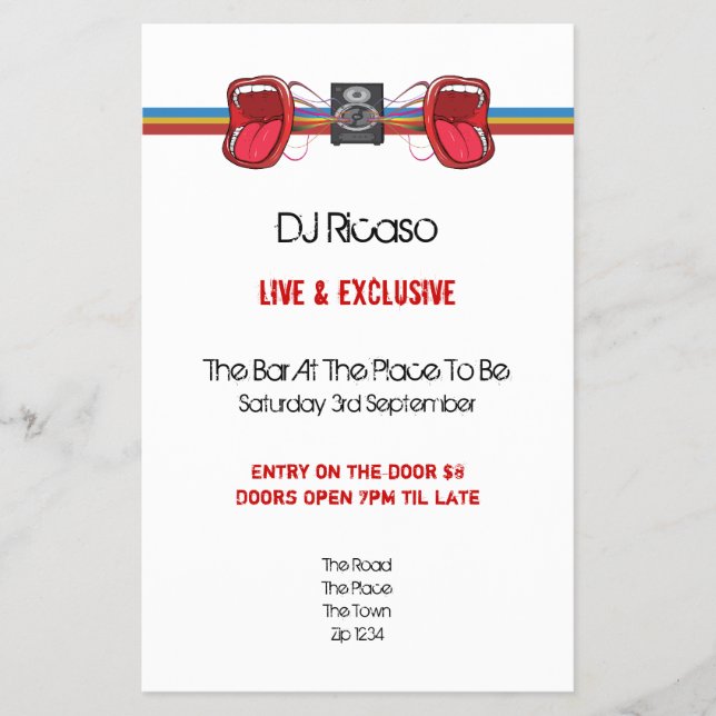 Flyer Partido DJ (Frente)