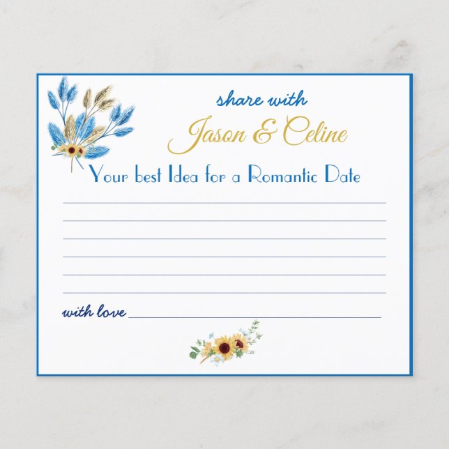 Flyer Partilhar uma Ideia de Data para o Chá de panela d (Frente)