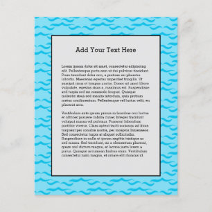 Flyer Pastel Blue Sea Water Waves Oceano Pacífico