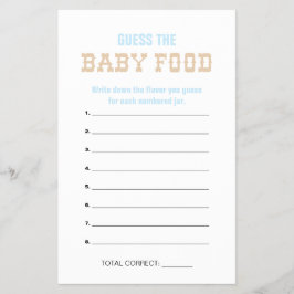 Flyer Pastel Cowboy adivinha jogos de Chá para bebês