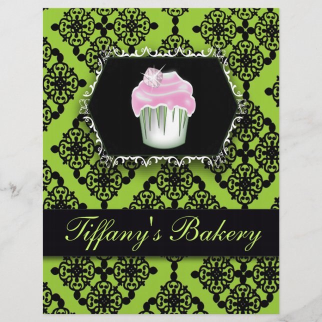 Flyer Pastelaria Cupcake de padaria (Frente)