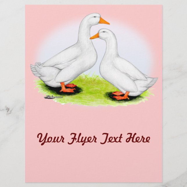 Flyer Pato: Pekins Branco (Frente)