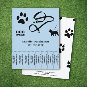 Flyer Paw & Leash - Folhas de Rasgos