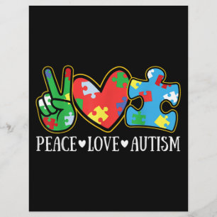 Flyer Paz Autismo Quebra-cabeça do Autismo Autismo do F