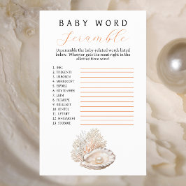 Flyer Pearl Costeira Elegante - Pearl Baby Word Scramble