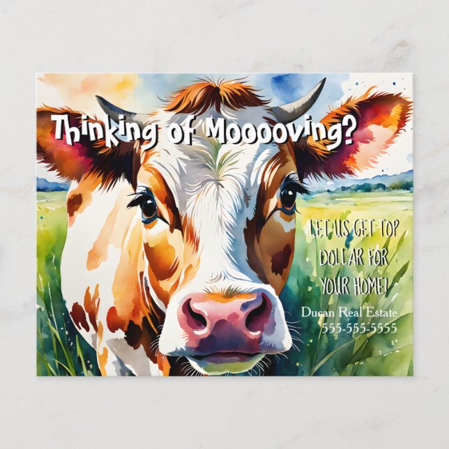Flyer Pensando em Indicação de Imóveis Moooving (Frente)