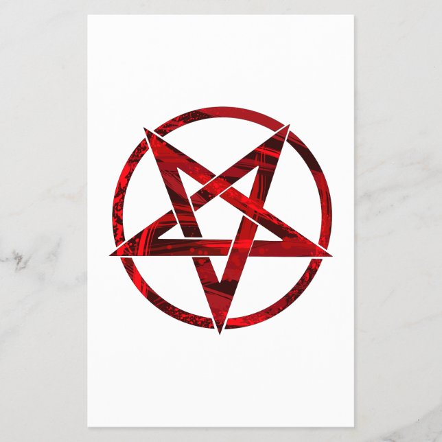 Flyer Pentagrama do Diabo Vermelho (Frente)