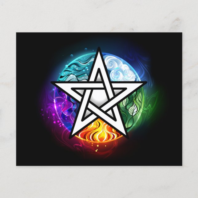 Flyer pentagrama wiccano (Frente)