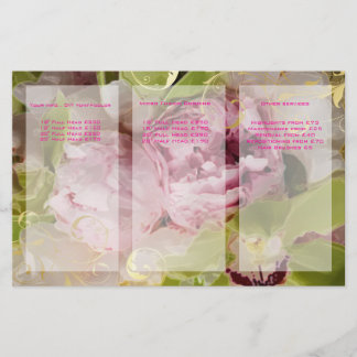 Flyer Peões PixDezines/Buquês de Cymbidium Verde