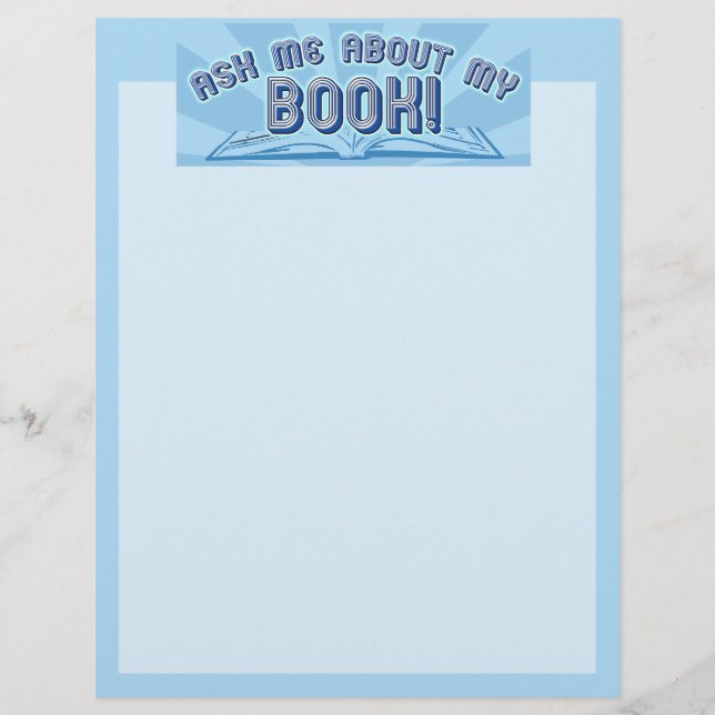 Flyer Pergunte-me sobre o meu livro. (Frente)