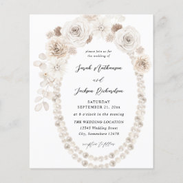 Flyer Pérolas Orçamentárias e Casamento Floral Branco