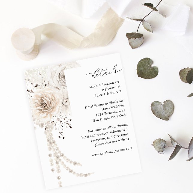 Flyer Pérolas Orçamentárias e Detalhes do Floral Branco (Criador carregado)