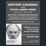 Flyer Personalised Photograph, History Course Advert<br><div class="desc">Personalised Photograph,  History Course Advertising Flyers By The Business Card Store.</div>