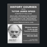 Flyer Personalised Photograph, History Course Advert<br><div class="desc">Personalised Photograph,  History Course Advertising Flyers By The Business Card Store.</div>