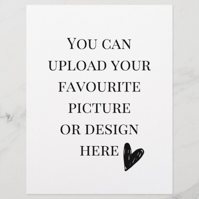 Flyer Personalizado 8,5" x 11" (Frente)