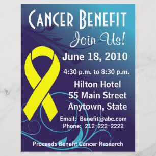 Flyer Personalize o benefício do cancer - insecto do