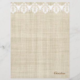 Flyer Personalize o linho & o insecto bonito do laço