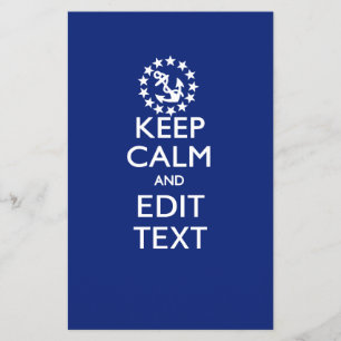 Flyer Personalize Seu Texto Náutico Mantenha Calmo E Edi