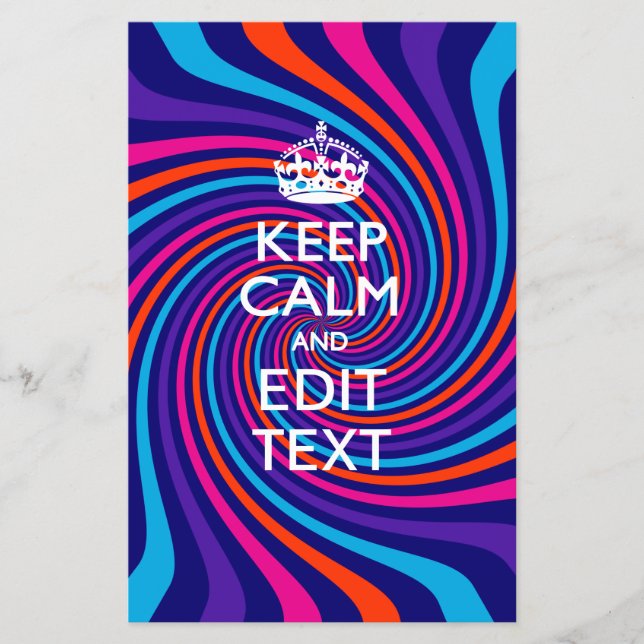 Flyer Personalize seu texto tranquilo em multicolorido (Frente)