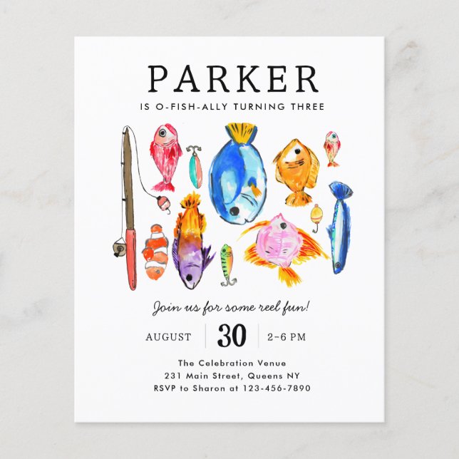 Flyer Pesca Barata Arco Arreaçal Diversão Peixes (Frente)