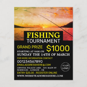 Flyer Pesca em Sunrise, Evento de Torneio de Pesca