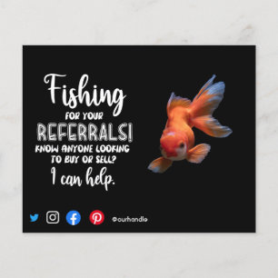Flyer pesca para remessas de marketing imobiliário para