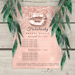 Flyer Pêssego Kiss1 do insecto do brilho do rosa do