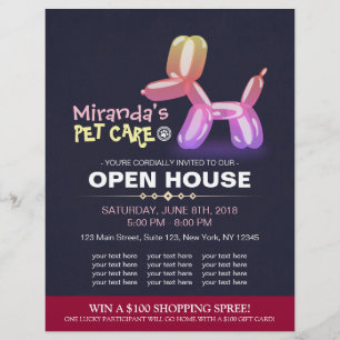 Flyer Pet Care Grooming Compra Pet Beaut Salon Open Hous