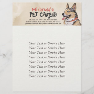 Flyer Pet Care Grooming Sitting Bathing Dog Salon