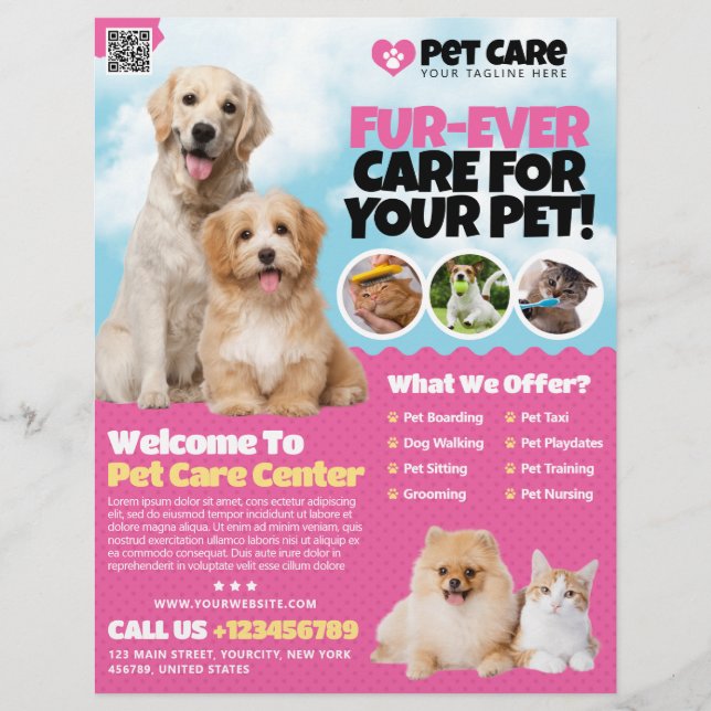 Flyer Pet Care / Pet Hotel (Frente)