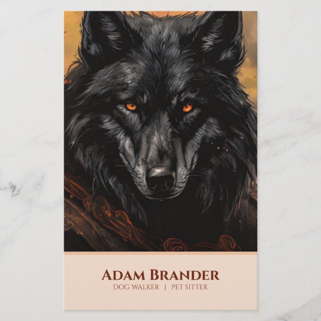 Flyer Pet Sitter Walker (Frente)