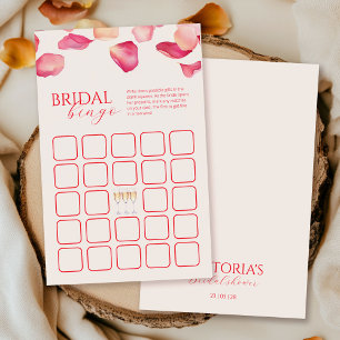 Flyer Petais e Jogo de Bingo do Chá de panela Prosecco