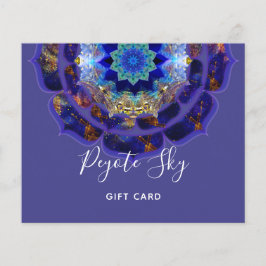 Flyer Peyote Mandala do Céu Metafísico Roxo