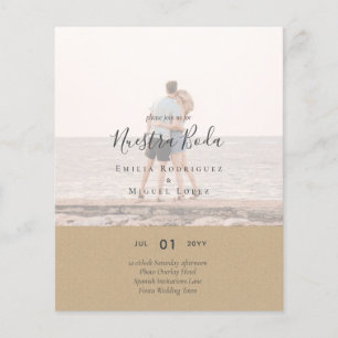 Flyer PHOTO BODA BODA do Noivado ESPANHOL de Orçamento 