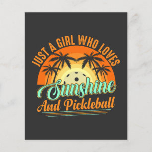Flyer pickleball mulheres sol