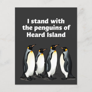 Flyer Pinguins contra Tarifas Anti Trump Garden Flag