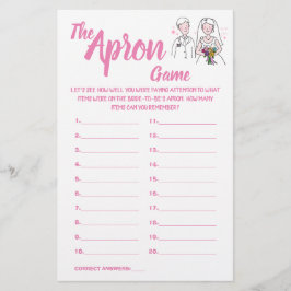 FLYER PINK AME A PLACA DE JOGO DE CHÁ APRON